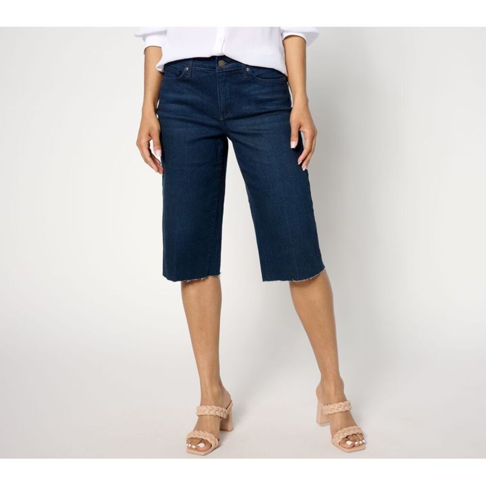 NYDJ Dark Indigo Denim Bermuda Shorts